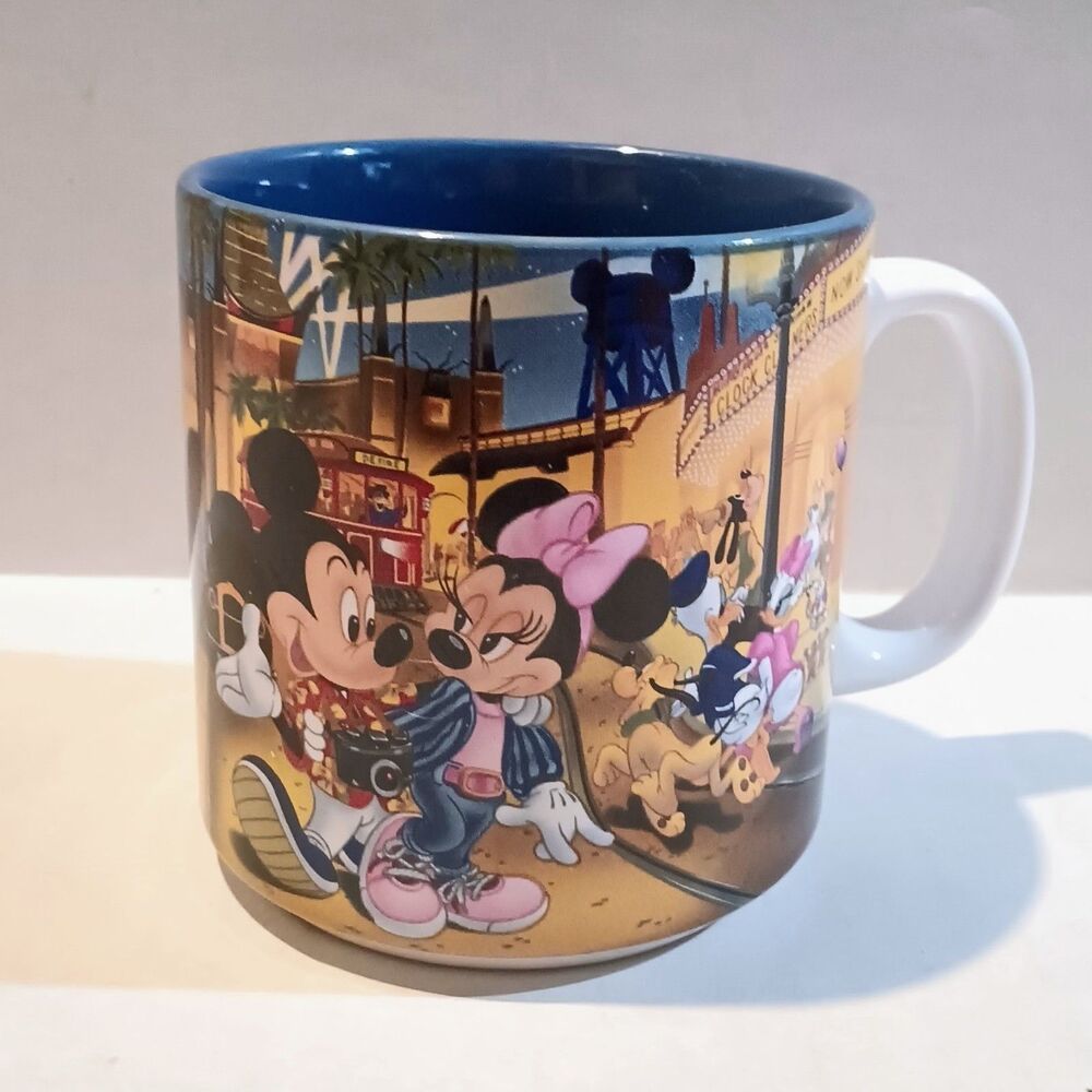 Vintage Disney MGM Studios Promotional Coffee Mug-8 oz-Mickey-Minnie-1987